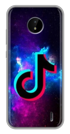 Чехол с печатью "ТикТок в космосе" для Nokia C10