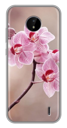 Чехол с картинкой "Веточка орхидеи" для Nokia C10