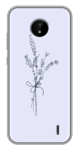Чехол с картинкой "Веточки лаванды" для Nokia C10