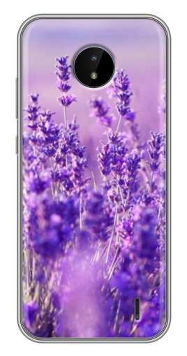 Чехол с картинкой "Яркая лаванда" для Nokia C10
