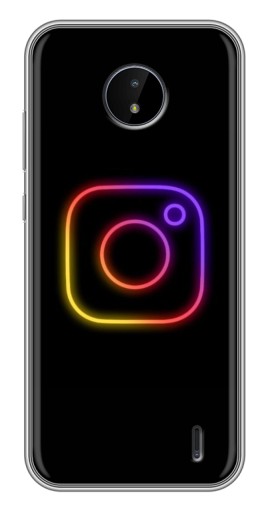 Чехол с принтом "Значок Инсты" для Nokia C10