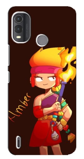 Чехол с печатью "Amber с факелом" для Nokia G11 Plus