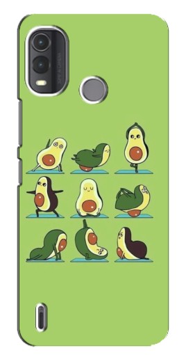 Чехол с печатью "Авокадо Йога" для Nokia G11 Plus