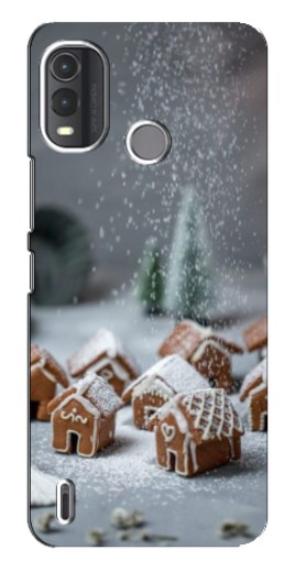 Чехол с печатью "Домики из пряников" для Nokia G11 Plus