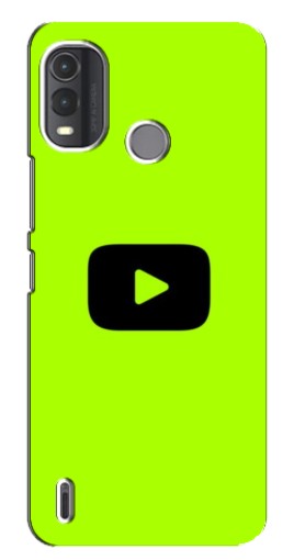 Силиконовый чехол с изображением "Кнопка Ютуба" для Nokia G11 Plus