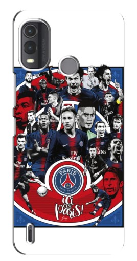Силиконовый чехол с изображением "Команда PSG" для Nokia G11 Plus