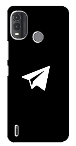 Чехол с картинкой "Лого Телеграм" для Nokia G11 Plus