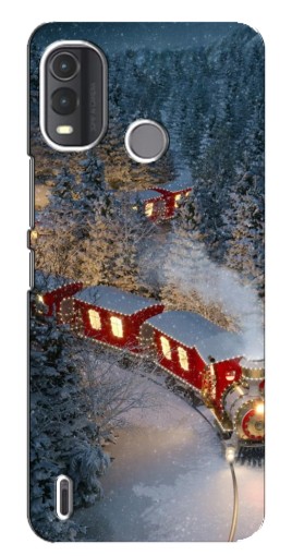 Чехол с принтом "Новогодний поезд" для Nokia G11 Plus