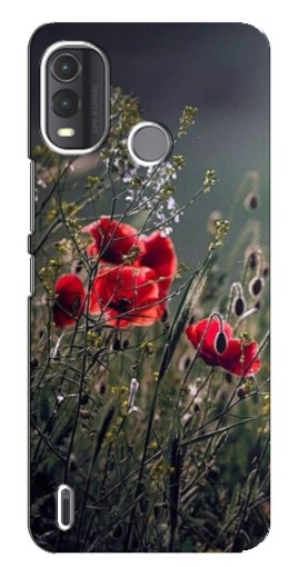 Силиконовый чехол с изображением "Поле цветов" для Nokia G11 Plus