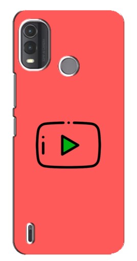 Чехол с печатью "Рисованная кнопка" для Nokia G11 Plus
