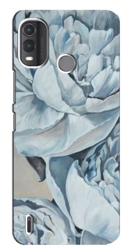 Чехол с печатью "Рисунок пионы" для Nokia G11 Plus