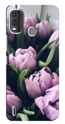 Чехол с печатью "Сиреневые тюльпаны" для Nokia G11 Plus