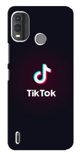 Силиконовый чехол с изображением "TikTok темный" для Nokia G11 Plus