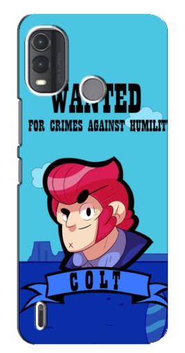 Силиконовый чехол с изображением "WANTED COLT" для Nokia G11 Plus