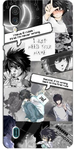 Силиконовый чехол с изображением "L - Death note" для ZTE Blade A51 Lite
