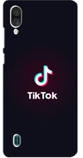 Силиконовый чехол с изображением "TikTok темный" для ZTE Blade A51 Lite
