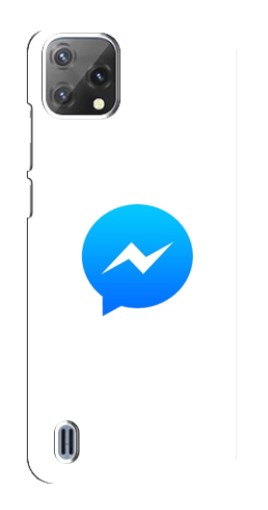 Силиконовый чехол с изображением "messenger logo" для Blackview A55