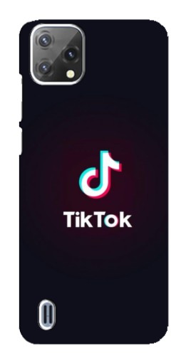 Силиконовый чехол с изображением "TikTok темный" для Blackview A55