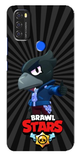 Силиконовый чехол с изображением "Crow Brawl Stars" для Blackview A70