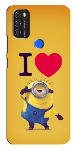 Чехол с принтом "I Love Minion" для Blackview A70