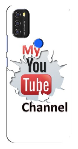 Силиконовый чехол с изображением "My YouTube" для Blackview A70