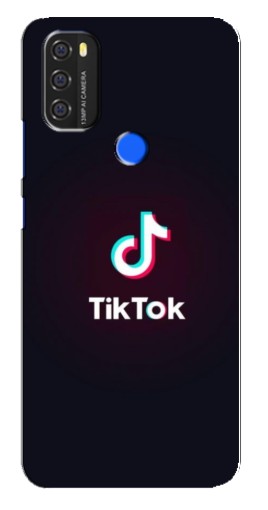 Силиконовый чехол с изображением "TikTok темный" для Blackview A70
