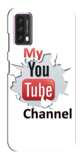 Чехол с печатью "My YouTube" для Blackview A90