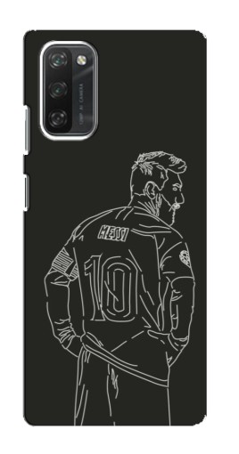 Чехол с принтом "Контур Месси" для Blackview A100