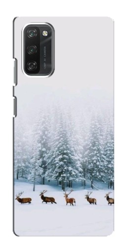 Чехол с принтом "Олени в лесу" для Blackview A100