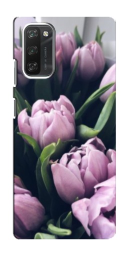 Чехол с печатью "Сиреневые тюльпаны" для Blackview A100