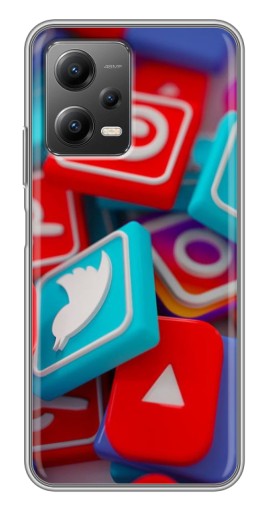 Чехол с картинкой "3Д эффект" для Xiaomi POCO X5 (5G)