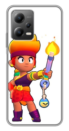 Силиконовый чехол с изображением "Amber Бравл старс" для Xiaomi POCO X5 (5G)