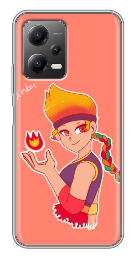 Чехол с картинкой "Amber с огоньком" для Xiaomi POCO X5 (5G)