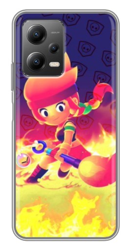 Чехол с печатью "Амбер в огне" для Xiaomi POCO X5 (5G)