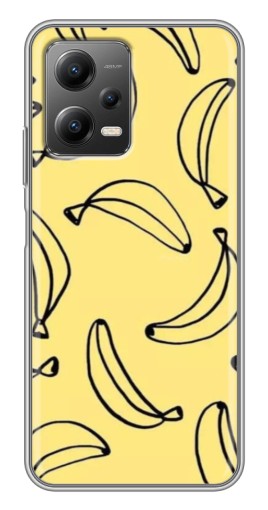 Силиконовый чехол с изображением "Бананчики" для Xiaomi POCO X5 (5G)
