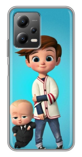 Силиконовый чехол с изображением "Boss and Boy" для Xiaomi POCO X5 (5G)