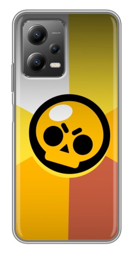 Чехол с картинкой "Череп Бравл Старс" для Xiaomi POCO X5 (5G)