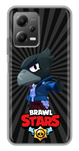 Силиконовый чехол с изображением "Crow Brawl Stars" для Xiaomi POCO X5 (5G)