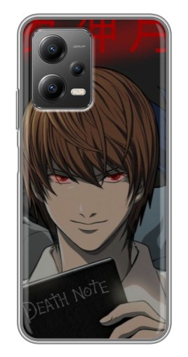 Силиконовый чехол с изображением "Death Note" для Xiaomi POCO X5 (5G)