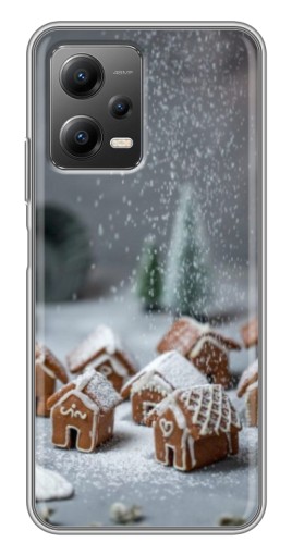 Силиконовый чехол с изображением "Домики из пряников" для Xiaomi POCO X5 (5G)