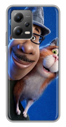 Чехол с картинкой "Джо и кот" для Xiaomi POCO X5 (5G)