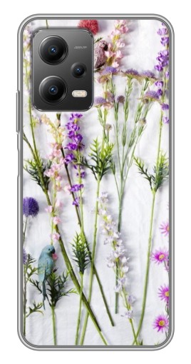 Чехол с картинкой "Фон полевых цветов" для Xiaomi POCO X5 (5G)