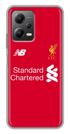 Чехол с принтом "Форма Liverpool" для Xiaomi POCO X5 (5G)