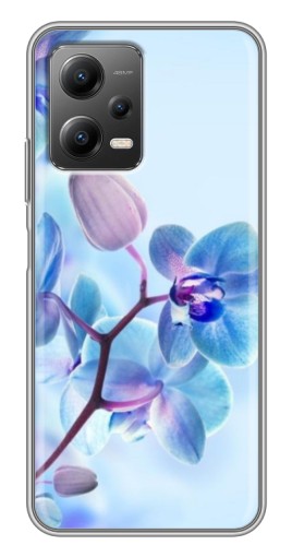 Чехол с картинкой "Голубые орхидеи" для Xiaomi POCO X5 (5G)