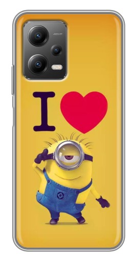 Чехол с картинкой "I Love Minion" для Xiaomi POCO X5 (5G)