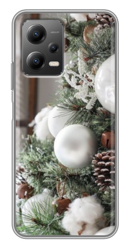 Силиконовый чехол с изображением "Игрушки на елке" для Xiaomi POCO X5 (5G)