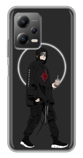 Силиконовый чехол с изображением "Итачи с напитком" для Xiaomi POCO X5 (5G)