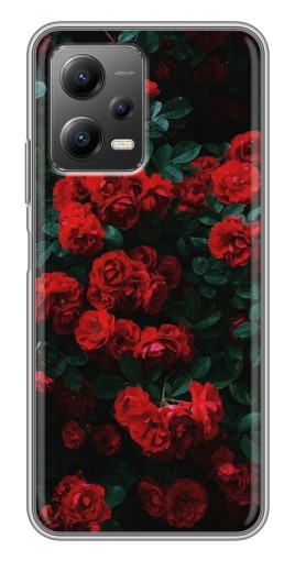 Чехол с картинкой "Красные розы" для Xiaomi POCO X5 (5G)