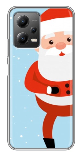 Силиконовый чехол с изображением "Крутой Дед Мороз" для Xiaomi POCO X5 (5G)