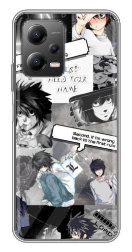 Чехол с картинкой "L - Death note" для Xiaomi POCO X5 (5G)